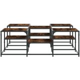  Stolić za kavu boja hrasta 121x121x40 cm od konstruiranog drva | shoptok.hr