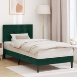  Krevetna konstrukcija Tamnozelena 100 x 200 cm Baršun | shoptok.hr