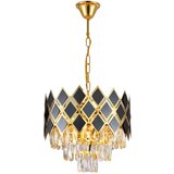  Brilagi - Luster na lancu CRISTAL 5xE14/40W/230V prečnik 38 cm zlatna/crna | Eponuda.com