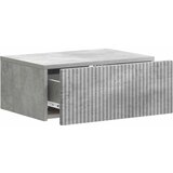  Noćni ormarić za montažu na zid Betonska siva 49 x 34,5 x 20 cm | Eponuda.com