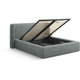 Windsor & Co Sofas Temno siva oblazinjena zakonska postelja s prostorom za shranjevanje z letvenim dnom 160x200 cm Jason – | Shoptok.si
