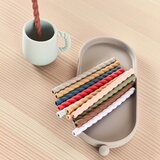 OYOY Mini Silikonske slamke u setu 6 kom sa četkom za čišćenje Mellow – | shoptok.hr