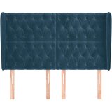  Uzglavlje s ušima tamnoplavo 163x23x118/128 cm baršunasto | shoptok.hr