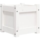 Maison Chic Vrtno cvetlično korito - Cvetlični Lonec belo 31x31x31 cm trdna borovina, (21788963) Cene