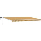 vidaXL Ročna retraktibilna tenda z LED večbarvno črtico 500x350 cm, (22146405) | Shoptok.si