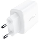 Acefast Stenski polnilec A25, USB + USB-C, PD 20W (bel), (20633310) | Shoptok.si