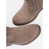 SEASTAR Dark beige openwork boots in cowboy style | Eponuda.ba