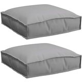  Jastučići za sjedenje 2 kom Siva 40x40x8 cm Oxford tkanina | shoptok.hr