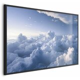  Plakat Aerial Landscapes: Sunbeams Illuminating Puffy Cloud Formations 90x60 Crni okvir | shoptok.hr