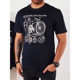 DStreet Koszulka męska z nadrukiem granatowa | shoptok.hr