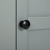 MID.YOU GARDEROBNA OMARA furnirano, masivno siva, naravne barve | Shoptok.si