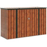  Kutija za spremanje u vrtu Smeđa 214 x 82 x 132 cm Čelik | shoptok.hr