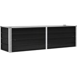Furnova Visoka greda antracitna 160x40x45 cm pocinkano jeklo, (21920255) | Shoptok.si