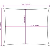  Jedro protiv sunca od tkanine pravokutno 2,5 x 3,5 m bijelo | shoptok.hr