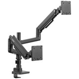 SpeaKa Professional SP-MM-980 2-struki nosač za monitor 43,2 cm (17") - 124,5 cm (49") crna podesiv po visini, nagibni + | Eponuda.ba