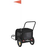 Prikolica za bicikl za kućne ljubimce Crna 125 x 53 x 54 cm | Eponuda.ba