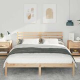  Krevetna konstrukcija Smeđa 160 x 210 cm Čvrsto borovo drvo | shoptok.hr