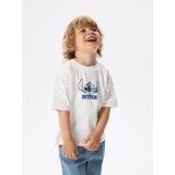 Reserved Pamučna majica Lilo i Stitch - krem | shoptok.hr