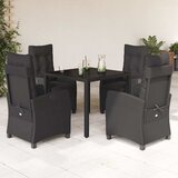  3-dijelni vrtni blagovaonski set s jastucima od poliratana | shoptok.hr