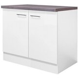 Lesnina-XXXL spodnja omarica za korito neo, bela, siva, š. 100 cm Cene