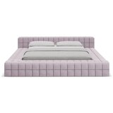 Makamii Tapecirani bračni krevet s podnicom 160x200 cm u boji lavande Akela – | shoptok.hr