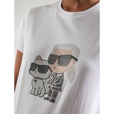Karl Lagerfeld Majica 'Ikon' bež / črna / bela | Shoptok.si