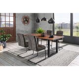 Cantus nihajni stol, kovina, tekstil siva | Shoptok.si