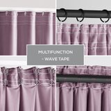  Curtain VELVET color powder pink style classic tape type of material - textiles velvet 140x245 AmeliaHome | shoptok.hr