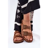 Big Star Suede Women's Slippers With Buckles | Shoptok.si