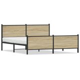  Metalni okvir kreveta bez madraca boja hrasta sonome 180x200 cm | shoptok.hr