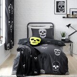 Catherine Lansfield Tamno siva dječja posteljina za krevet za jednu osobu 135x200 cm Skulls – | shoptok.hr