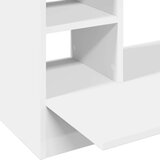  Zidni radni stol bijeli 105 x 48 x 75 cm od konstruiranog drva | shoptok.hr