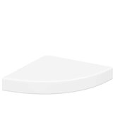 Plutajuća kutna polica bijela 25 x 25 x 3,8 cm MDF | shoptok.hr