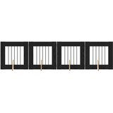  Vrata za pse s postoljem 4 pcs Crni hrast 60 x 60 cm | shoptok.hr