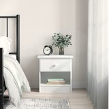 vidaXL Nočna omarica ALTA bela 43x35x40,5 cm trdna borovina | Shoptok.si