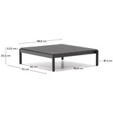 Kave Home Kovinska vrtna klubska mizica 89x91 cm Sorells – | Shoptok.si