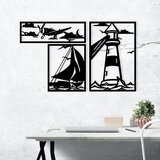 Wallity zidna dekoracija Abadda, 72x43cm, Crna | ePonuda.com