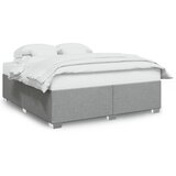  Okvir za krevet bez madraca svjetlosivi 200 x 200 cm od tkanine | shoptok.hr