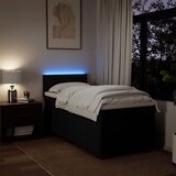 Box spring krevet s madracem crni 90x190 cm od tkanine | shoptok.hr