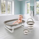  Sklopiva kadica set 3u1 za kupanje bebe Dolu 072733 - braon | Eponuda.com