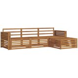  Set vanjskih sofa Prirodna 257,5 x 162,5 x 73 cm | shoptok.hr