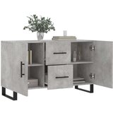  Komoda siva boja betona 100x36x60 cm od konstruiranog drva | shoptok.hr