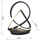 Wofi 8134-104 - LED dodirna prigušiva stona lampa INDIGO LED/10,5W/230V | Eponuda.com