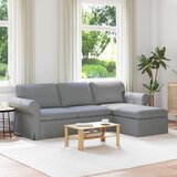 SOFA Svijetlo siva 245 x 138 x 80 cm tkanina | shoptok.hr