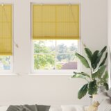 vidaXL Zavese in rolete z zavesami Rumena 110 x 220 cm Bambus | Shoptok.si