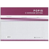 NARODNE NOVINE-UT XI-9-17 POPIS O ODRŽANIM ISPITIMA; Blok 100 listova, 29,7 x 21 cm | shoptok.hr