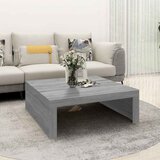 Furnova Klubska mizica siva sonoma 100x100x35 cm konstruiran les, (21915456) Cene