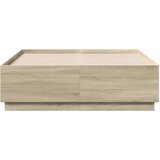 Okvir za krevet s LED svjetlima boja hrasta 120 x 190 cm drveni | shoptok.hr