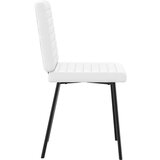 Jedilni stol 2 kosa belo umetno usnje | Shoptok.si