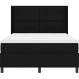 Krevet s opruga kutije s jastukom Crna 190 x 140 cm tkanina | shoptok.hr